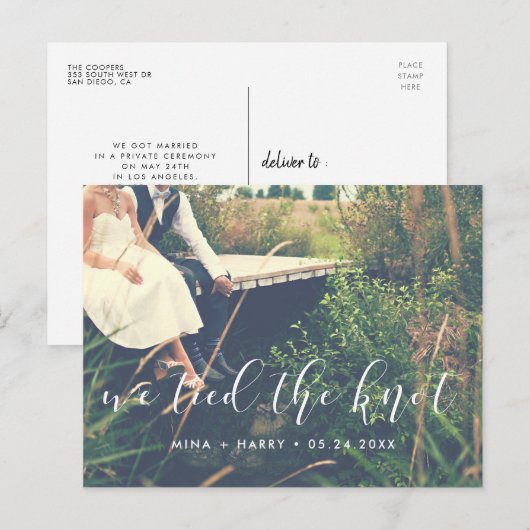 We hebben de knoop van de knoop van de Elegant-kal Briefkaart (Voorkant / Achterkant)