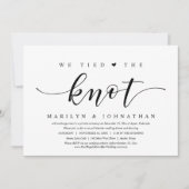 We hebben de knoop vastgebonden, de weddenschap... kaart (Voorkant)