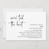 We hebben de knoop vastgebonden, een weddenschap u kaart (Voorkant)