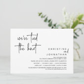 We hebben de knoop vastgebonden, een weddenschap u kaart (Staand voorkant)