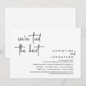 We hebben de knoop vastgebonden, een weddenschap u kaart (Voorkant / Achterkant)