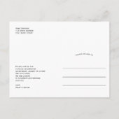 We hebben de knoop vastgebonden, Modern Arch Photo Aankondigingskaart (Achterkant)