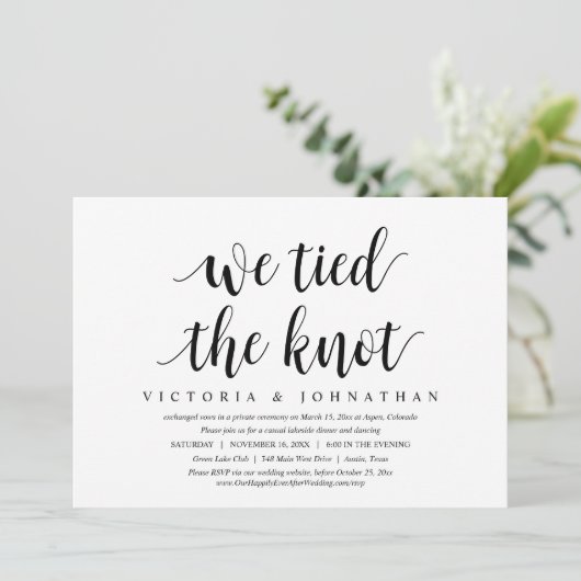 We hebben de knoop vastgebonden, weddenschap met h kaart (Staand voorkant)