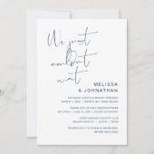 We hebben de knoop vastgebonden, Wedding Elopement Kaart (Voorkant)