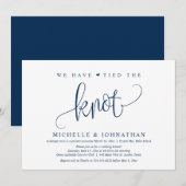 We hebben de knoop vastgehakt, de weddenschap van  kaart (Voorkant / Achterkant)