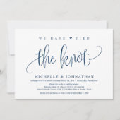 We hebben de knoop vastgehakt, een weddenschap kaart (Voorkant)