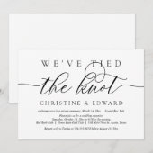 We hebben de knoop vastgehakt, een weddenschap uit kaart (Voorkant / Achterkant)