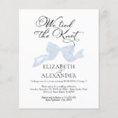 We hebben de knoop vastgemaakt | Blauwe boog bruil (Voorkant)