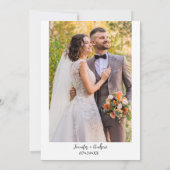 We hebben de knoop vastgemaakt | Foto Huwelijksrec Kaart (Achterkant)