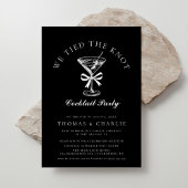 We hebben de Knot Cocktail Party Black Wedding geb Kaart