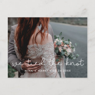 We hebben de knot Cute scripttrouwfoto gekoppeld Briefkaart