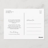 We hebben de knot Cute scripttrouwfoto gekoppeld Briefkaart (Achterkant)