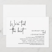 We hebben de Knot, de bruiloft Elopement Party get Kaart (Voorkant / Achterkant)