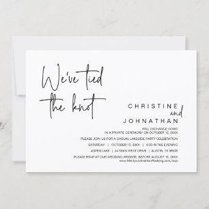 We hebben de Knot, de bruiloft Elopement Party get Kaart