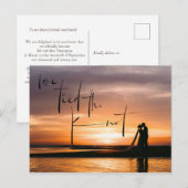 We hebben de Knot Elopement aankondiging foto gebo (Voorkant / Achterkant)