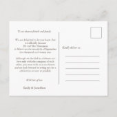 We hebben de Knot Elopement aankondiging foto gebo (Achterkant)