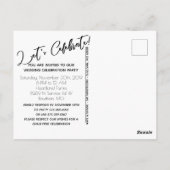 We hebben de Knot Modern Wedding Announding Foto g Briefkaart (Achterkant)