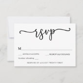 We hebben de Knot RSVP-bijlagekaart gebonden Kaart (Voorkant)