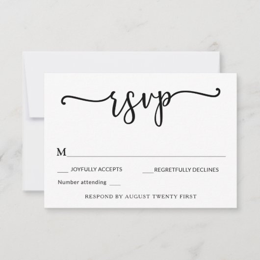 We hebben de Knot RSVP-bijlagekaart gebonden Kaart (Voorkant)