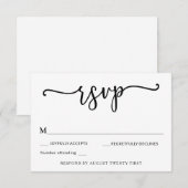 We hebben de Knot RSVP-bijlagekaart gebonden Kaart (Voorkant / Achterkant)