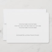 We hebben de Knot vastgebonden. Modern Photo Elope Aankondiging (Achterkant)