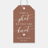 We hebben de 'Knot Wedding Favor' verboden Cadeaulabel (Voorkant)