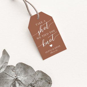 We hebben de 'Knot Wedding Favor' verboden Cadeaulabel