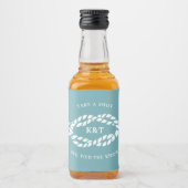 We hebben de 'Knot Wedding Favor' verboden Likeurfles Etiket (Voorkant)