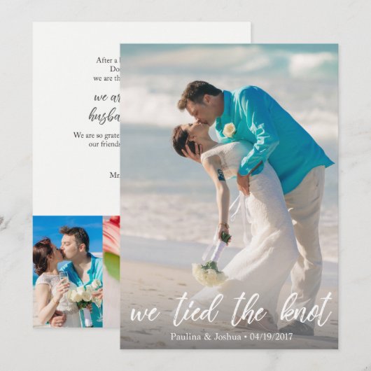 We hebben de koninklijke aankondiging van de Knot  (Voorkant / Achterkant)