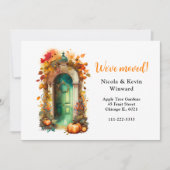 We hebben de kransdeur van de herfst-Herfst verpla Aankondiging (Voorkant)