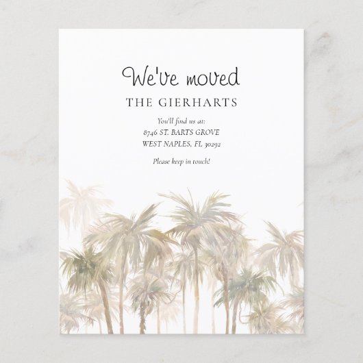 We hebben de kustpalmbomen verplaatst. (Voorkant)