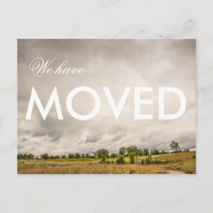 We hebben de landschapsfoto verplaatst aankondigingskaart