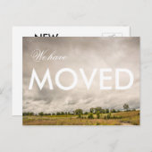 We hebben de landschapsfoto verplaatst aankondigingskaart (Voorkant / Achterkant)