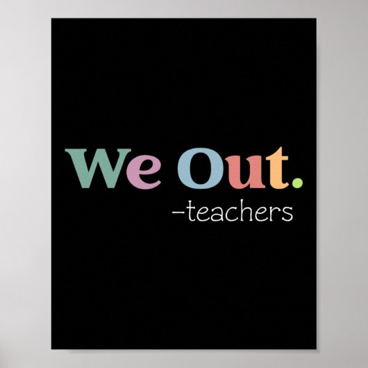 We hebben de leraar de laatste dag van de school u poster (Voorkant)