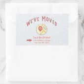 We hebben de map Locatie-pincode verplaatst Rechthoekige Sticker (Tas)