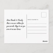 We hebben de mededeling 'Home Sweet Home Moving' v Briefkaart (Achterkant)