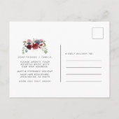 We hebben de mededeling van Floral New Address Mov Aankondigingskaart (Achterkant)