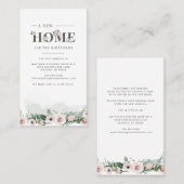 We hebben de mededeling van Floral New Address Mov Visitekaartje (Voorkant / Achterkant)