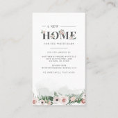 We hebben de mededeling van Floral New Address Mov Visitekaartje (Voorkant)