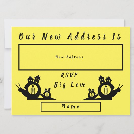 We hebben de mededeling van Slakkerij Moving Home  Aankondiging (Achterkant)