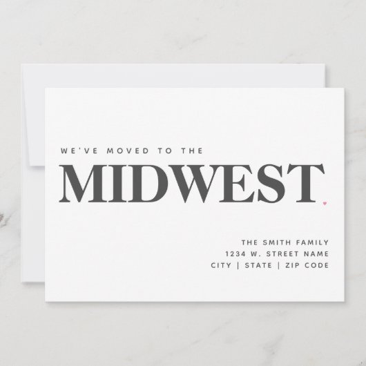We hebben de Midwest New Home Modern aankondiging  (Voorkant)