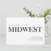 We hebben de Midwest New Home Modern aankondiging  (Staand voorkant)