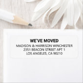 We hebben de minimalistische moderne zwarte witte  etiket (Insitu)