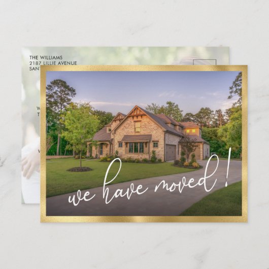 We hebben de moderne aankondiging van Fotobeweging Briefkaart (Voorkant / Achterkant)