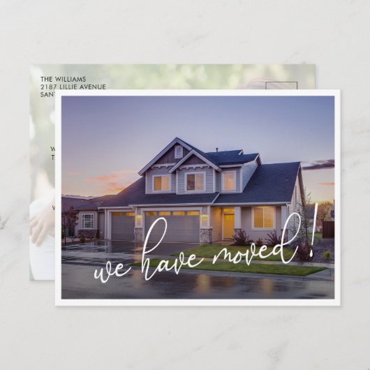 We hebben de moderne aankondiging van Fotobeweging Briefkaart (Voorkant / Achterkant)