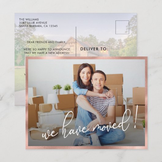 We hebben de moderne aankondiging van Fotobeweging Briefkaart (Voorkant / Achterkant)