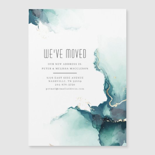 We hebben de moderne Abstracte verhuisaankondiging Magnetische Uitnodiging (Voorkant)