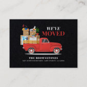 We hebben de moderne gezinsverhuisaankondiging ver visitekaartje (Voorkant)