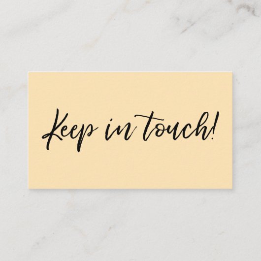 We hebben de moderne handschrift peach insert Kaar Visitekaartje (Achterkant)