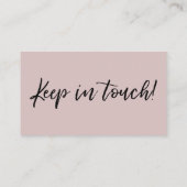 We hebben de moderne handschrift stoffige Rozen Ka Visitekaartje (Achterkant)